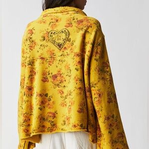Magnolia Pearl Golden Floral quarter zip